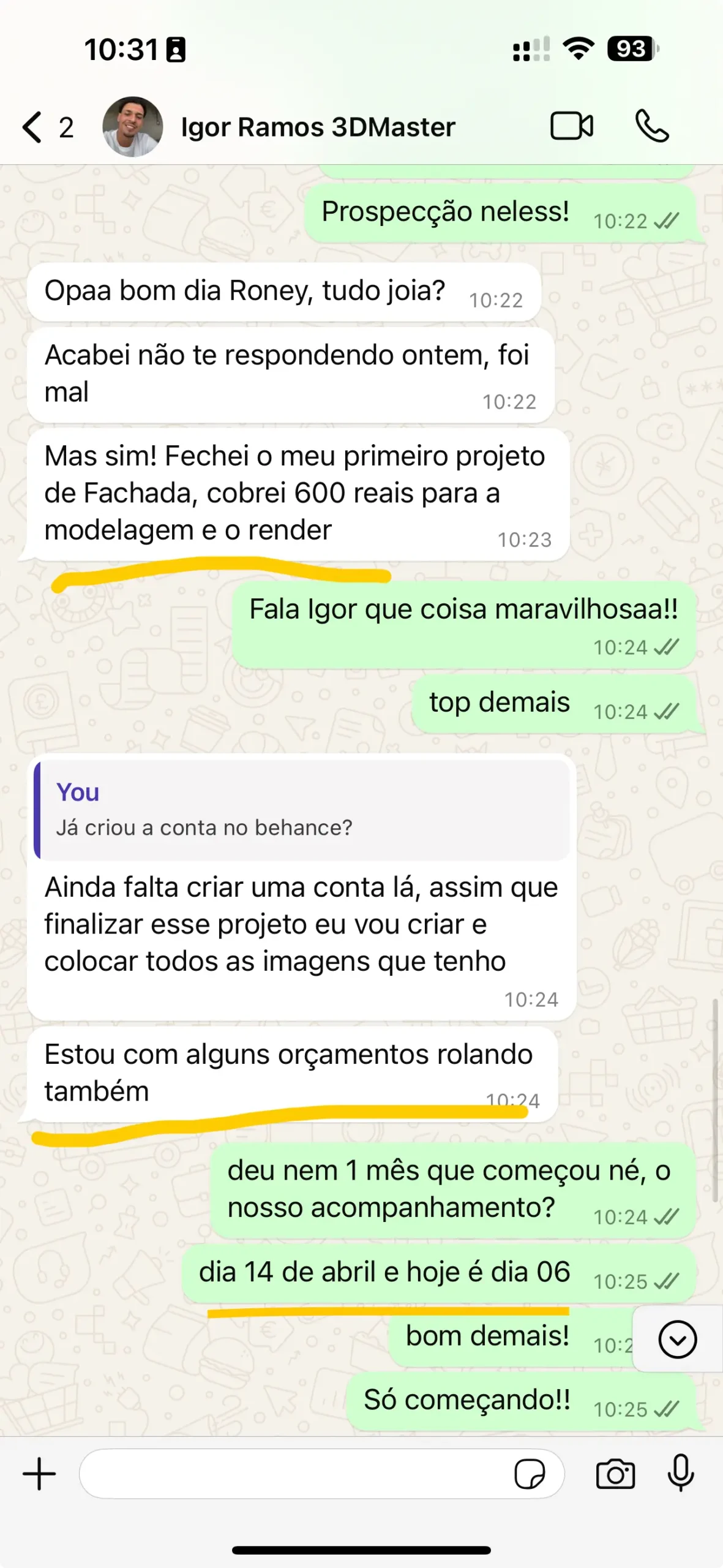 Igor primeiro projeto R$600